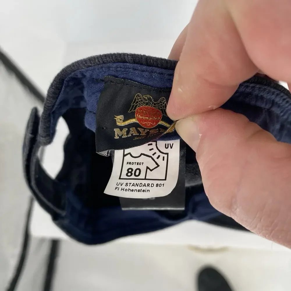 Mayser Speedy Cotton Cap Black Adjustable UV Protection Lightweight Hat - Picture 8 of 8